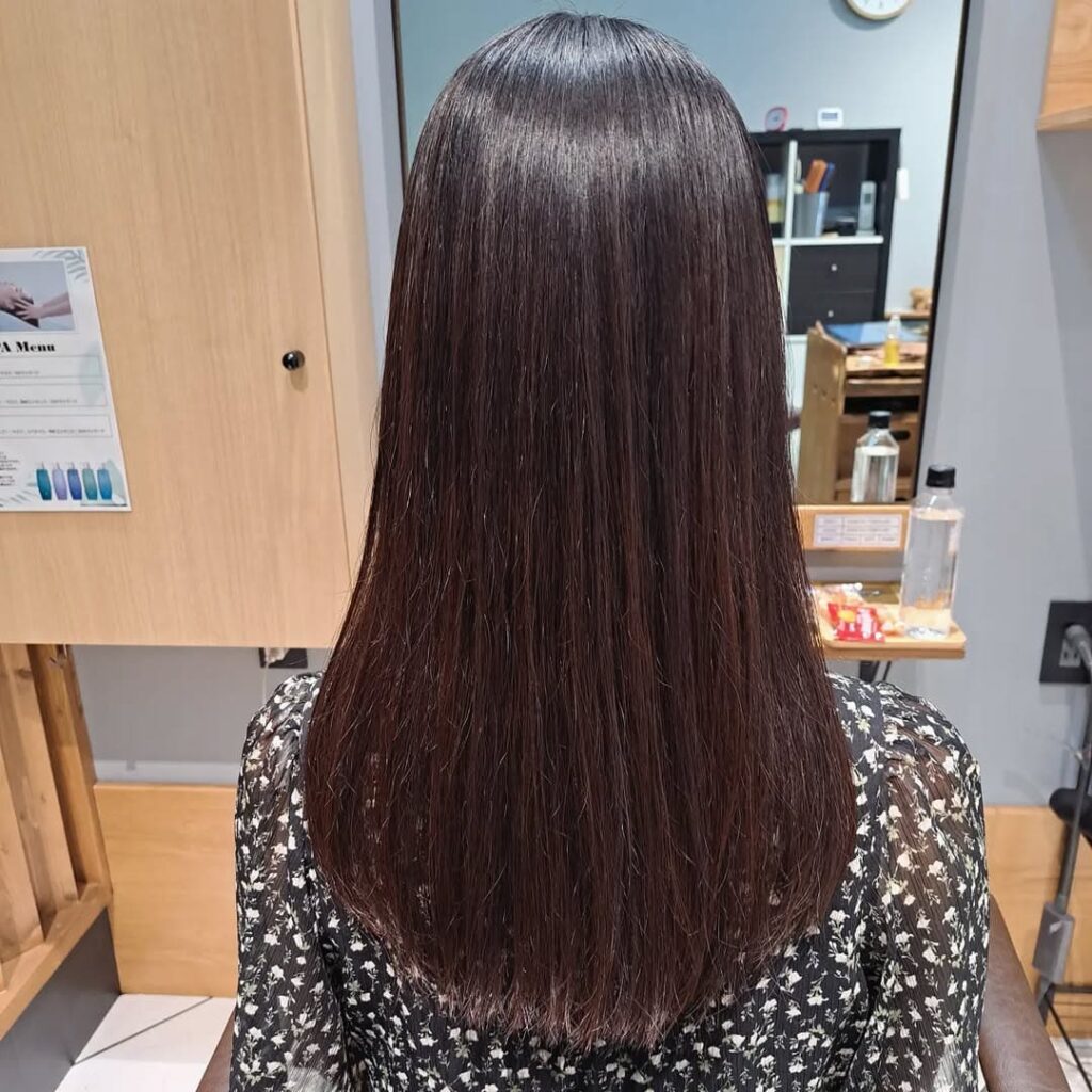zero hair salonのストレートスタイル