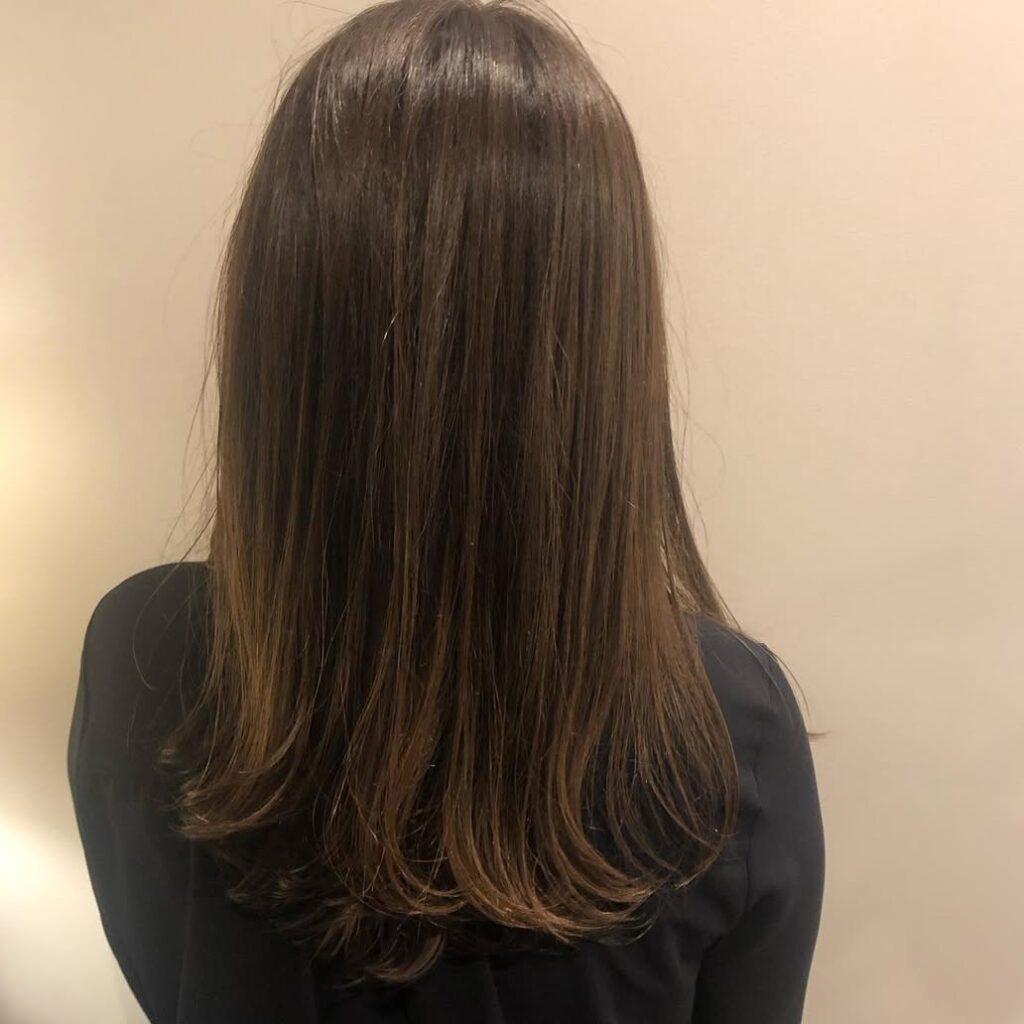 hair salon solisteのストレートスタイル