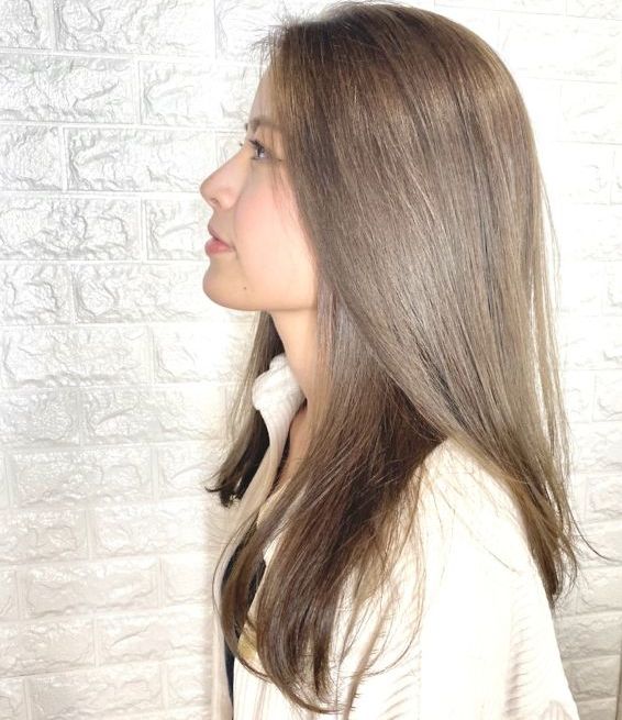 OpArtのロングヘアスタイル